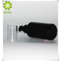 Bouteille cosmétique emballage en verre noir liège bouteilles de pulvérisation d&#39;huile essentielle pour l&#39;emballage de maquillage de soins de la peau